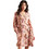 Superdry Mini Καθημερινό Φόρεμα Floral Κρουαζέ Ροζ W8010738A-5OE