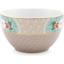 Μπωλ Πορσελάνινο 51003122 Star Flower 9,5cm Khaki Pip Studio Πορσελάνη