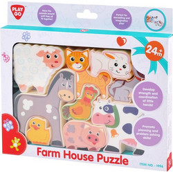 Παιδικό Puzzle Playgo Φάρμα 9 Κομμάτια