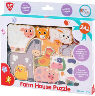 Παιδικό Puzzle Playgo Φάρμα 9 Κομμάτια