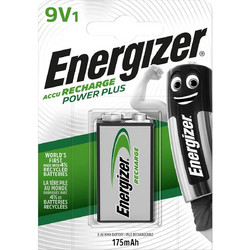 Energizer ACCU Recharge Power Plus 9V 175mAh 1τμχ
