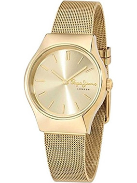 Pepe Jeans Joey Stainless Steel Γυναικείο Ρολόι με Χρυσό Μεταλλικό Μπρασελέ R2353113502