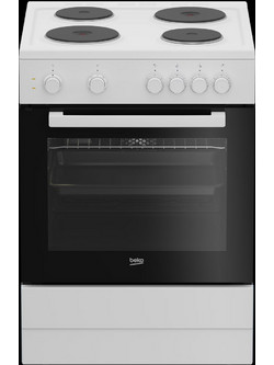 Beko FSM 66002 GW Κουζίνα Ηλεκτρική 66lt με Εμαγιέ Εστίες 60cm
