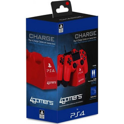 4Gamers Twin Play N' Charge Βάσεις Φόρτισης Χειριστηρίων για PS4