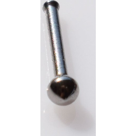 Σκουλαρίκι μύτης ατσάλινο (stainless steel) μπίλια σε ασημί χρώμα BZ-ER-00539
