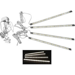 Adeleq 30-33300 Μπάρα LED Σετ 4τμχ 4.8W Θερμό Λευκό με Τροφοδοτικό 230V-AC/12V-DC Στεγανή 30cm