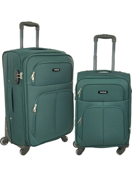 Playbags Collection FW877 Σετ Βαλίτσες 2τμχ Καμπίνας & Μεσαία Πράσινες