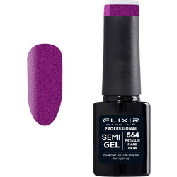 Elixir Semigel 564 Metallic Mard Gras Ημιμόνιμο Βερνίκι Νυχιών 5ml