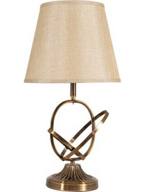 ARlight TLC6830 Πορτατίφ Ε27 Μπεζ Χρυσό Φ30xΥ60cm