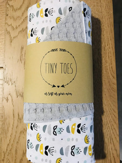 Tiny Toes Swallows Κουβέρτα Αγκαλιάς Πικέ 75x110 Γκρι
