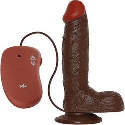 Toyz4lovers Real Rapture Natural Living Earth Flavour Remote Ρεαλιστικός Δονητής για Ζευγάρια με Τηλεχειριστήριο 19cm Καφέ