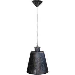 Heronia Lighting FUN-03 1/L Conos Κρεμαστό Φωτιστικό Οροφής Μονόφωτο Ασημί 31-0015