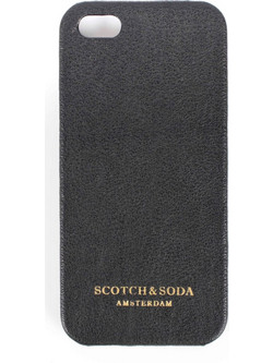 SCOTCH&SODA ΔΕΡΜΑΤΙΝΗ ΘΗΚΗ ΚΙΝΗΤΟΥ ΜΑΥΡΟ IPHONE5 6CM(ΠΛΑΤΟΣ)12,5CM(ΥΨΟΣ)
