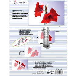 Olympia 125 Microns 100xA4 Φύλλα Πλαστικοποίησης