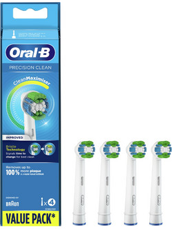 Oral-B Precision Clean Ανταλλακτικές Κεφαλές Ηλεκτρικής Οδοντόβουρτσας 4τμχ