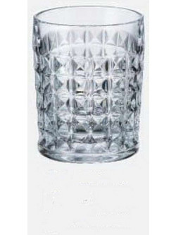 Crystal Bohemia Σετ Ποτήρια Ουίσκι Γυάλινα Diamond 230ml 6τμχ CTB03102126