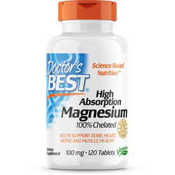 Doctor's Best 100% Chelated Magnesium 120 Ταμπλέτες