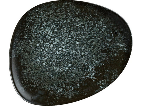 Bonna Πιάτα Ρηχά Πορσελάνης Οβάλ Cosmos Black 6τμχ COSBLVAO33DZ
