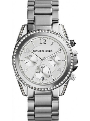 Michael Kors Blair Γυναικείο Ρολόι Χρονογράφος με Ασημί Μεταλλικό Μπρασελέ MK5165