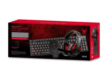 Platinet Varr Gaming OMO10248 Black Σετ Gaming Πληκτρολόγιο RGB