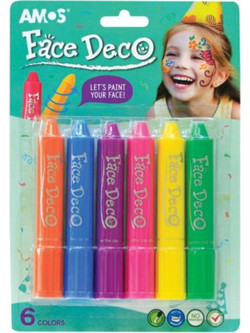 Χρώματα Προσώπου 6 Χρωμάτων Amos Face Deco