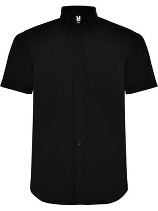 Roly Aifos Ανδρικό Πουκάμισο Κοντομάνικο Μαύρο CM5503