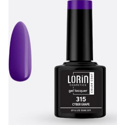 Lorin Gel Lacquer 315 Cyber Grape Ημιμόνιμο Βερνίκι Νυχιών 8ml