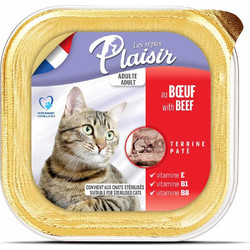 Plaisir Adult Pate Sterilised Beef 100gr