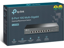 TP-Link TL-SX1008 V2 Unmanaged L2 Switch με 8 Θύρες Ethernet 10Gbps