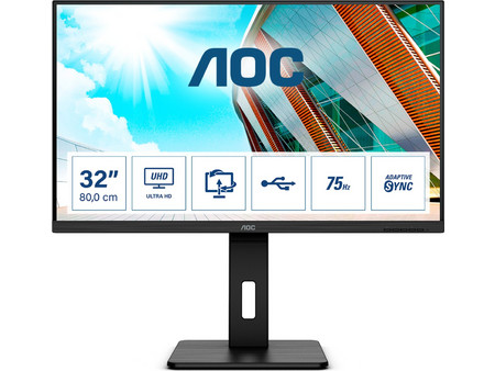 AOC P2 U32P2 VA Monitor 31.5" 3840x2160 4K UHD 60Hz 4ms