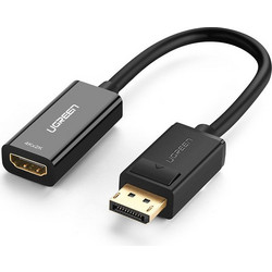 UGREEN MM137 40362 (6957303843626) Μετατροπέας DisplayPort (male) - HDMI (female) 1080p 60Hz, με καλώδιο 25cm, μαύρος