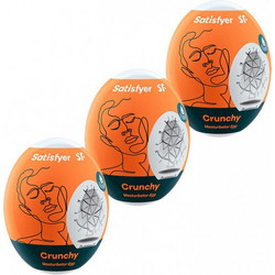 Satisfyer Crunchy Pocket Egg Αυνανιστήρι 3τμχ