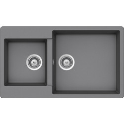 Schock Cristalite Element Croma Ένθετος Νεροχύτης Γρανίτη Αντιστρεφόμενος Ματ 86x50cm 31290-1441