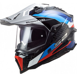 LS2 MX701 Carbon Explorer C Frontier Black / Blue Κράνος Μηχανής On / Off 1550gr