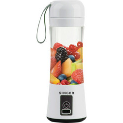 Singer PB 138WH Φορητό Μπλέντερ για Smoothie 380ml 100W