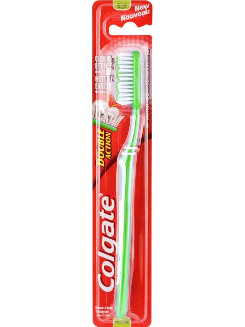 Colgate Double Action Medium Οδοντόβουρτσα Πράσινη