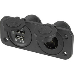 Πρίζα αναπτήρα αυτοκινήτου + 2xUSB DM-96-893