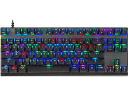 Motospeed K82 Μηχανικό Gaming Πληκτρολόγιο TenKeyLess με Outemu Blue Διακόπτες RGB Black