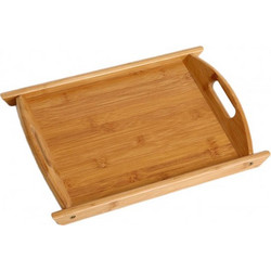 Δίσκος ξύλινος σερβιρίσματος 36x27εκ. - For Home