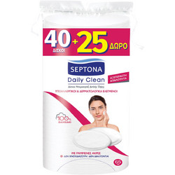 Septona Daily Clean Duo Δίσκοι Ντεμακιγιάζ 40τμχ + 25τμχ