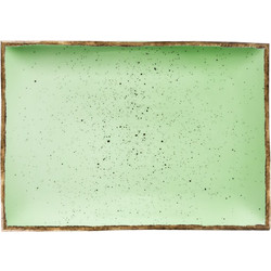 Πιατέλα ορθογώνια πορσελάνης 36x24cm Πράσινο ανοιχτό σειρά 360 LUKANDA Σετ 4 c420640