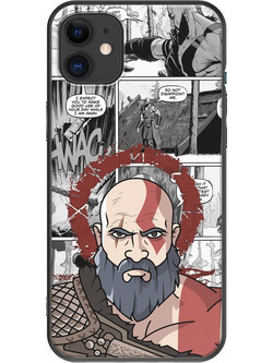 Θήκη God Of War Kratos iPhone 11 Black TPU (Μαύρη Σιλικόνη)