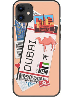 Θήκη Ticket To Dubai iPhone 11 Black TPU (Μαύρη Σιλικόνη)