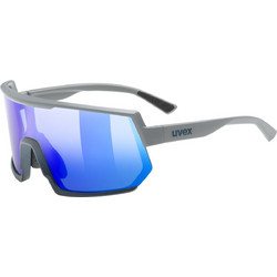 Uvex Sportstyle 235 S53.3.003.5416 Αθλητικά Γυαλιά Ηλίου Μάσκα Κοκάλινα Γκρι με Μπλε Polarized Φακό