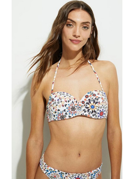 Desigual Bikini Top Strapless Floral Πολύχρωμο 21SWMK28-1000