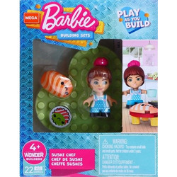 Mega Blocks Barbie Φιγούρες Με Αξεσουάρ Σουσι Σεφ (GWR26)