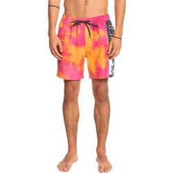 Quiksilver Acid Wash Volley 17" Ανδρικό Μαγιό Σορτς με Σχέδια Ροζ EQYJV03877-MJY6