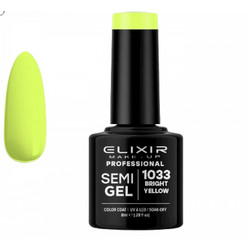 Elixir Semigel 1033 Bright Yellow Ημιμόνιμο Βερνίκι Νυχιών 8ml