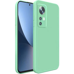 Bodycell Square Liquid Silicon Xiaomi 12 5G/12X/12S Θήκη Light Green