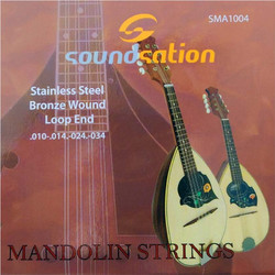 Soundsation SMA1004 Σετ 8 Χορδές Μαντολίνου Stainless Steel 10-34" 1/4